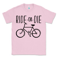 Bubblegum Pink ride or die bicycle Classic Tee - artisFamous