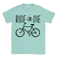 Seafoam ride or die bicycle Classic Tee - artisFamous