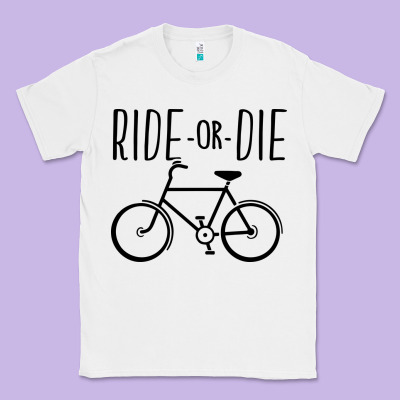 Ride Or Die Bicycle Classic Tee Designed By Artisfamous