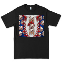 Black Baseball Mom Premium Tee - CowhideDigitalArt
