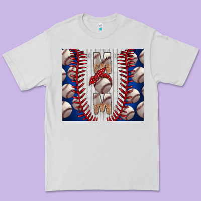 Baseball Mom Premium Tee Designed By Cowhidedigitalart