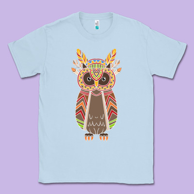Native Owl Classic Tee Designed By Artisfamous