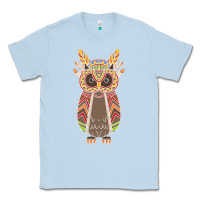 Dusty Blue Native OWL Classic Tee - artisFamous
