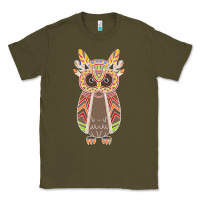 Army Green Native OWL Classic Tee - artisFamous