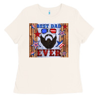 Bone best dad ever american flag Ladies Tee - Artiststas