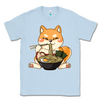 Dusty Blue shiba inu dog ramen Classic Tee - artisFamous