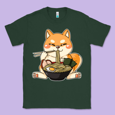 Shiba Inu Dog Ramen Classic Tee Designed By Artisfamous