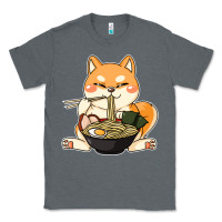 Charcoal Heather shiba inu dog ramen Classic Tee - artisFamous