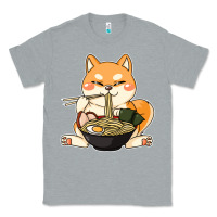 Heather Grey shiba inu dog ramen Classic Tee - artisFamous
