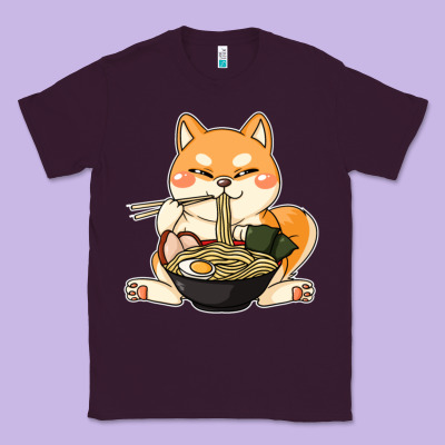 Shiba Inu Dog Ramen Classic Tee Designed By Artisfamous