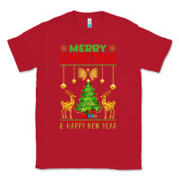 Red merry christmas Classic Tee - artisFamous
