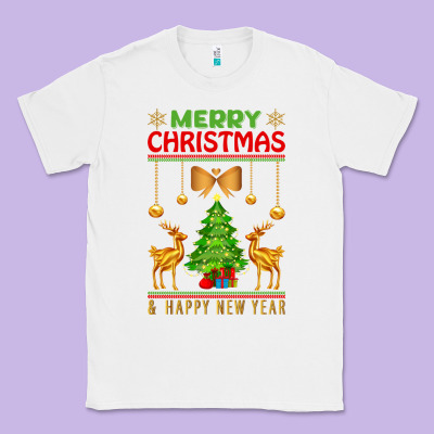 Merry Christmas Classic Tee Designed By Artisfamous