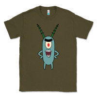 Army Green plankton Classic Tee - artisFamous