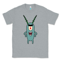 Heather Grey plankton Classic Tee - artisFamous