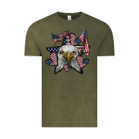 Vintage Olive eagle star png Vintage Tee - SublimationCraftShop