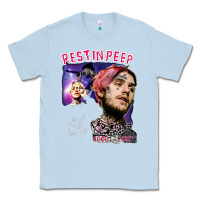 Dusty Blue lil peep Classic Tee - artisFamous