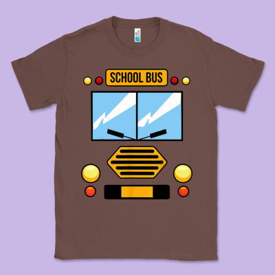 School Bus Costume Cool Halloween Classic Tee Designed By Artisfamous