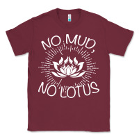 Burgundy funny buddhist Classic Tee - artisFamous
