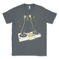 Charcoal Heather cat dj Classic Tee - artisFamous