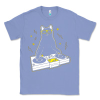 Colony Blue cat dj Classic Tee - artisFamous