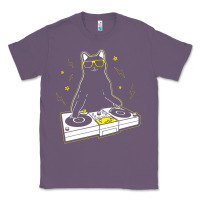 Lavender cat dj Classic Tee - artisFamous
