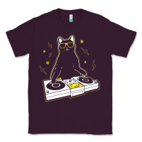 Plum cat dj Classic Tee - artisFamous