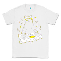 White cat dj Classic Tee - artisFamous