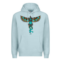 Blue Mist turquoise thunderbird Premium Hoodie - RanaPortraitStore