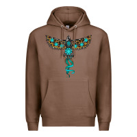 Chestnut turquoise thunderbird Premium Hoodie - RanaPortraitStore