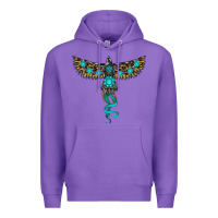 Purple turquoise thunderbird Premium Hoodie - RanaPortraitStore
