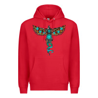 Red turquoise thunderbird Premium Hoodie - RanaPortraitStore