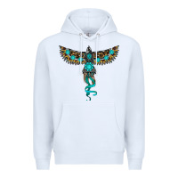 White turquoise thunderbird Premium Hoodie - RanaPortraitStore