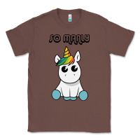 Chestnut so manly funny unicorn Classic Tee - artisFamous