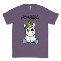 Lavender so manly funny unicorn Classic Tee - artisFamous