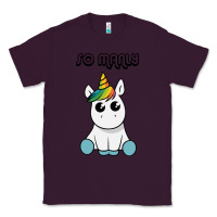 Plum so manly funny unicorn Classic Tee - artisFamous