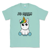 Seafoam so manly funny unicorn Classic Tee - artisFamous