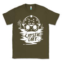 Army Green camp crystal lake sweatshirt Classic Tee - artisFamous