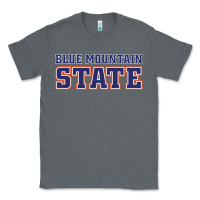 Charcoal Heather blue mountain state Classic Tee - artisFamous