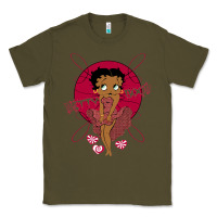Army Green Black Betty Boop Classic Tee - artisFamous