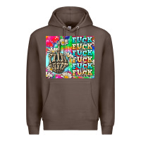 Coffee fuck everything skeletons Premium Hoodie - AdoDesignShop