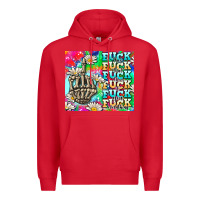 Red fuck everything skeletons Premium Hoodie - AdoDesignShop