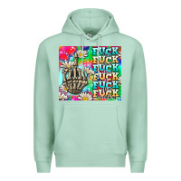 Seafoam fuck everything skeletons Premium Hoodie - AdoDesignShop
