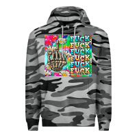 Slate Camo fuck everything skeletons Premium Hoodie - AdoDesignShop