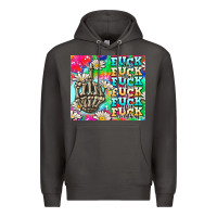 Smoke fuck everything skeletons Premium Hoodie - AdoDesignShop