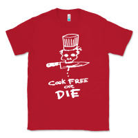 Red bourdain cook free or die Classic Tee - artisFamous