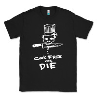 Black bourdain cook free or die Classic Tee - artisFamous
