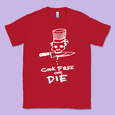 Bourdain Cook Free Or Die Classic Tee Designed By Artisfamous