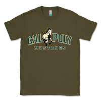 Army Green cal poly mustangs Classic Tee - artisFamous