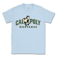 Dusty Blue cal poly mustangs Classic Tee - artisFamous