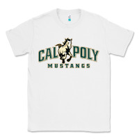 White cal poly mustangs Classic Tee - artisFamous